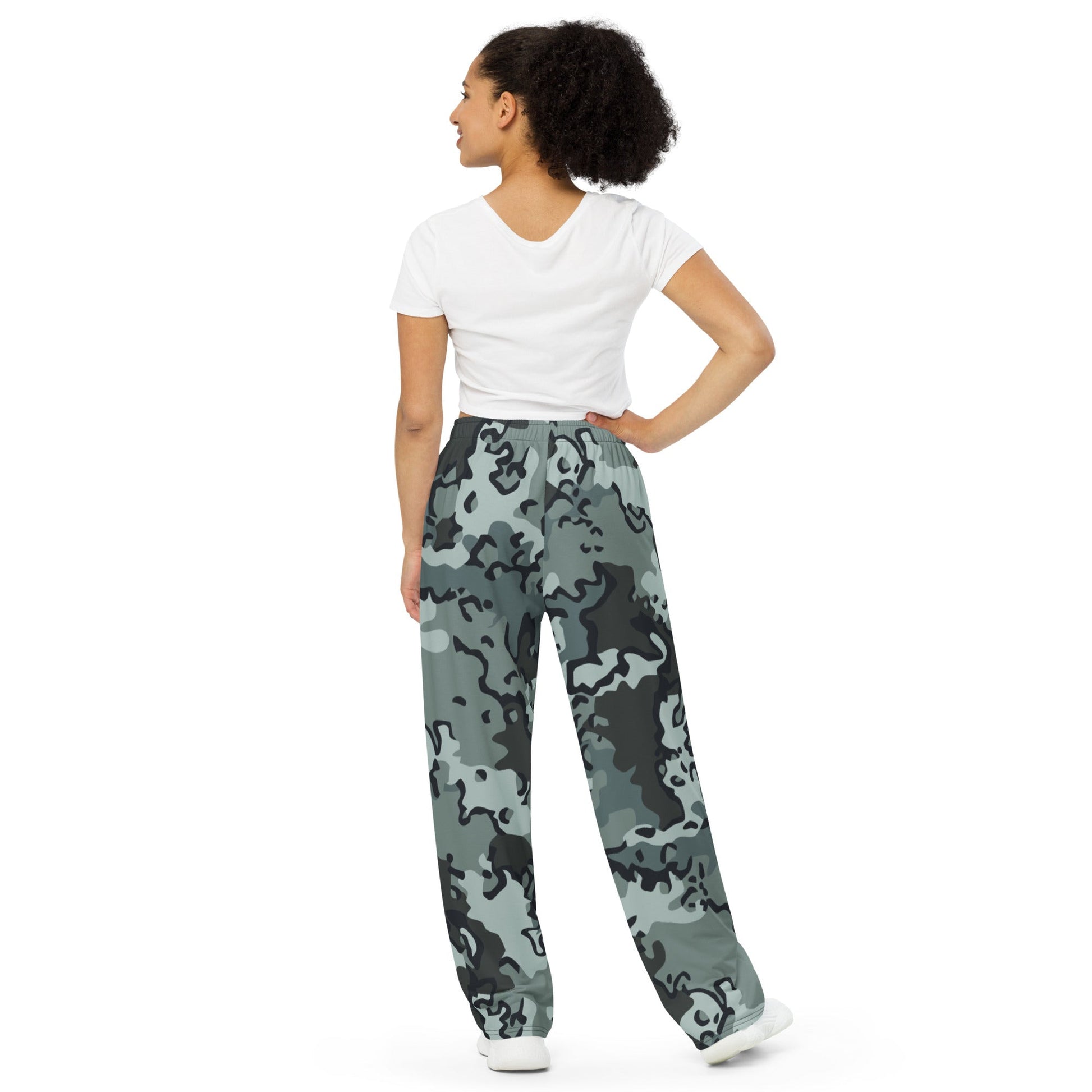 Alaska Chocolate Chip Urban CAMO unisex wide-leg pants - Wide-leg Pants
