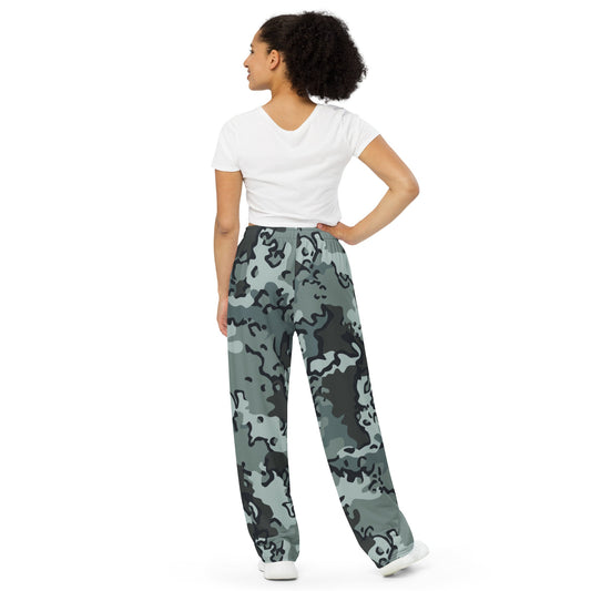 Alaska Chocolate Chip Urban CAMO unisex wide-leg pants - Wide-leg Pants