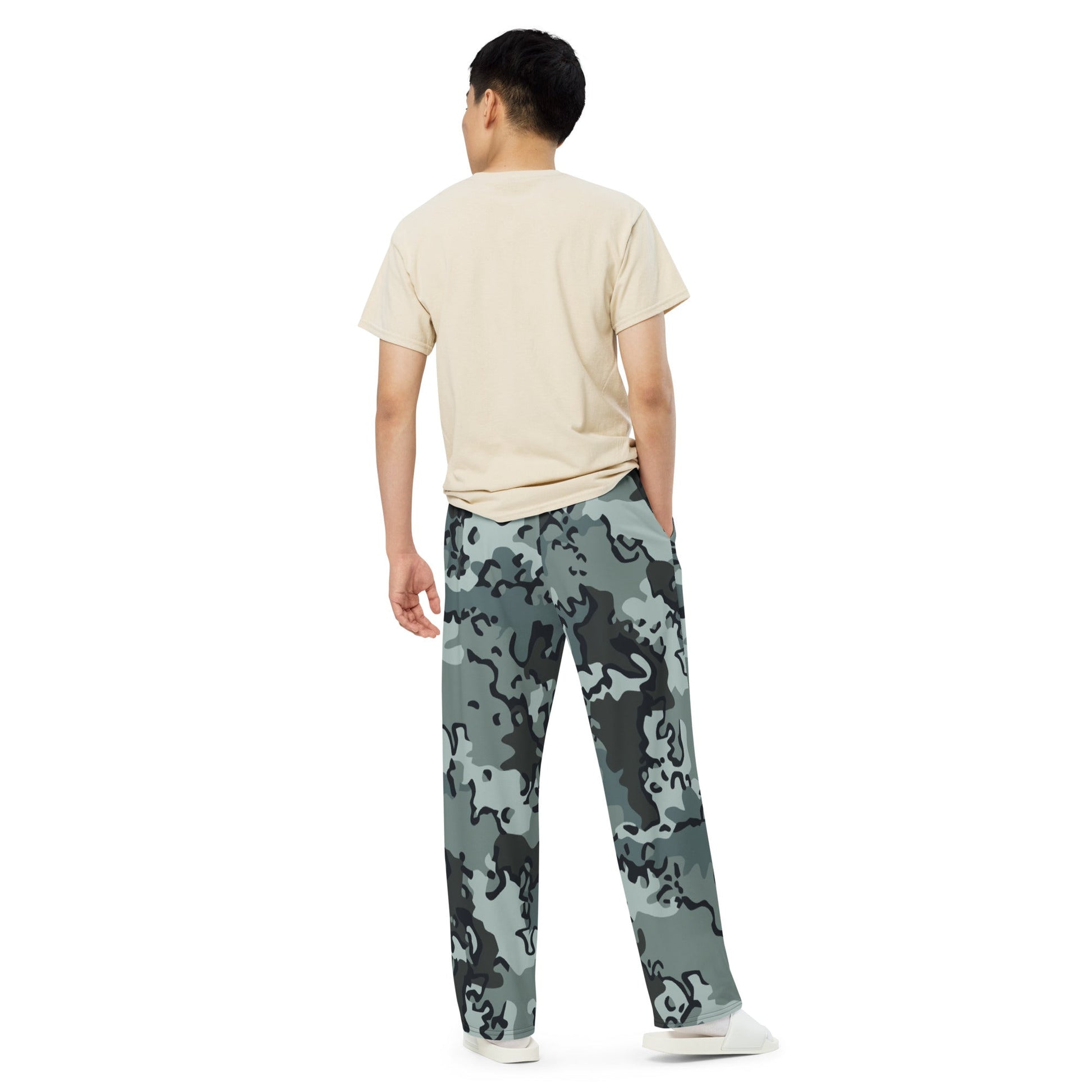 Alaska Chocolate Chip Urban CAMO unisex wide-leg pants - Wide-leg Pants