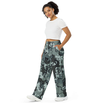 Alaska Chocolate Chip Urban CAMO unisex wide-leg pants - Wide-leg Pants
