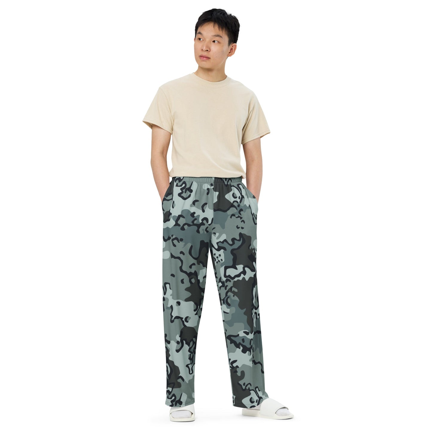Alaska Chocolate Chip Urban CAMO unisex wide-leg pants - Wide-leg Pants