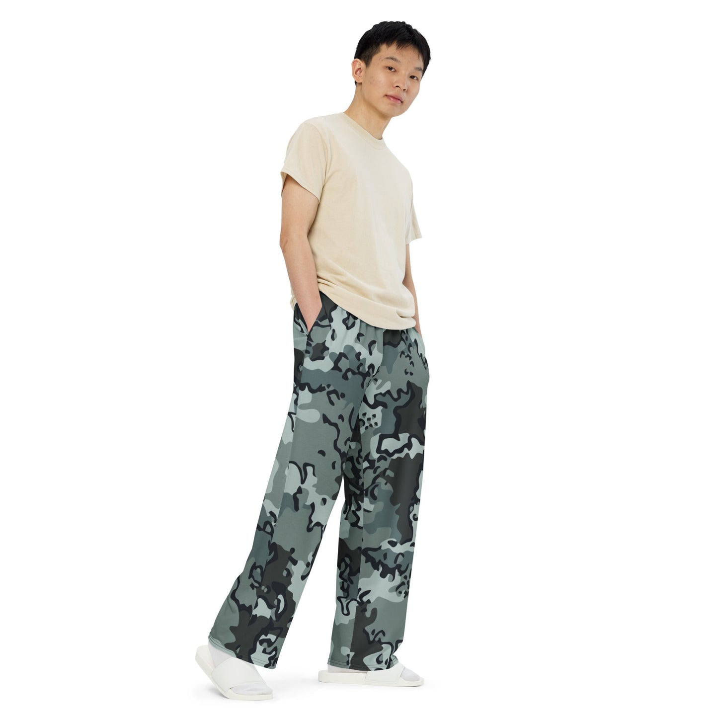Alaska Chocolate Chip Urban CAMO unisex wide-leg pants - Wide-leg Pants