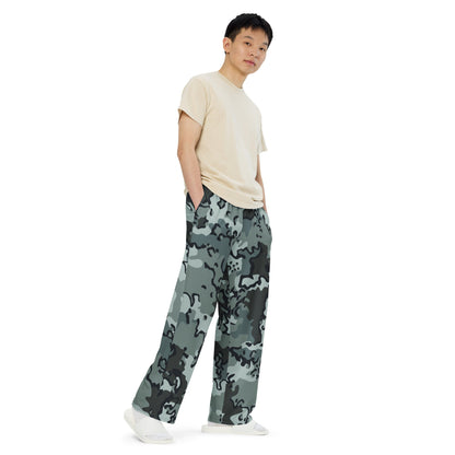 Alaska Chocolate Chip Urban CAMO unisex wide-leg pants - Wide-leg Pants