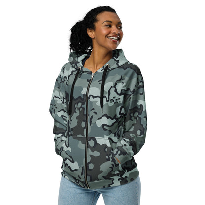 Alaska Chocolate Chip Urban CAMO Unisex zip hoodie - Zip Hoodies