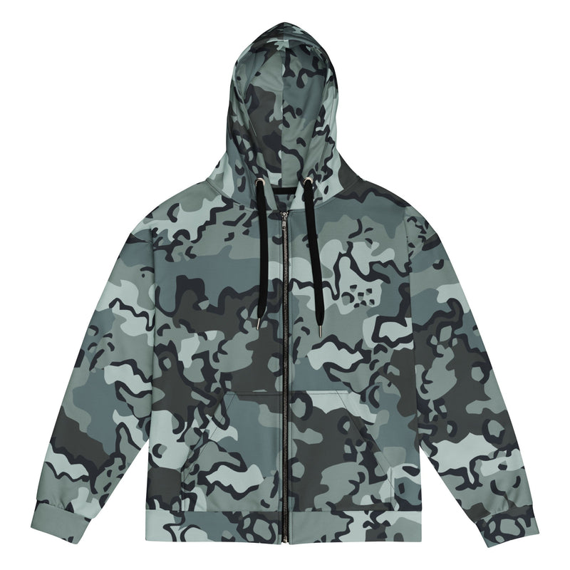 Alaska Chocolate Chip Urban CAMO Unisex Zip Hoodie - 2XS