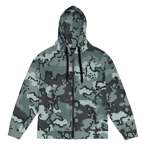 Alaska Chocolate Chip Urban CAMO Unisex Zip Hoodie - 2XS