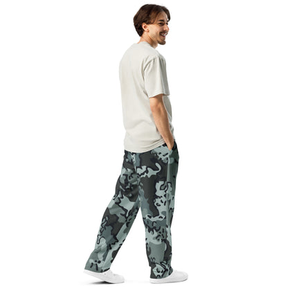 Alaska Chocolate Chip Urban CAMO Wide-leg joggers - Joggers