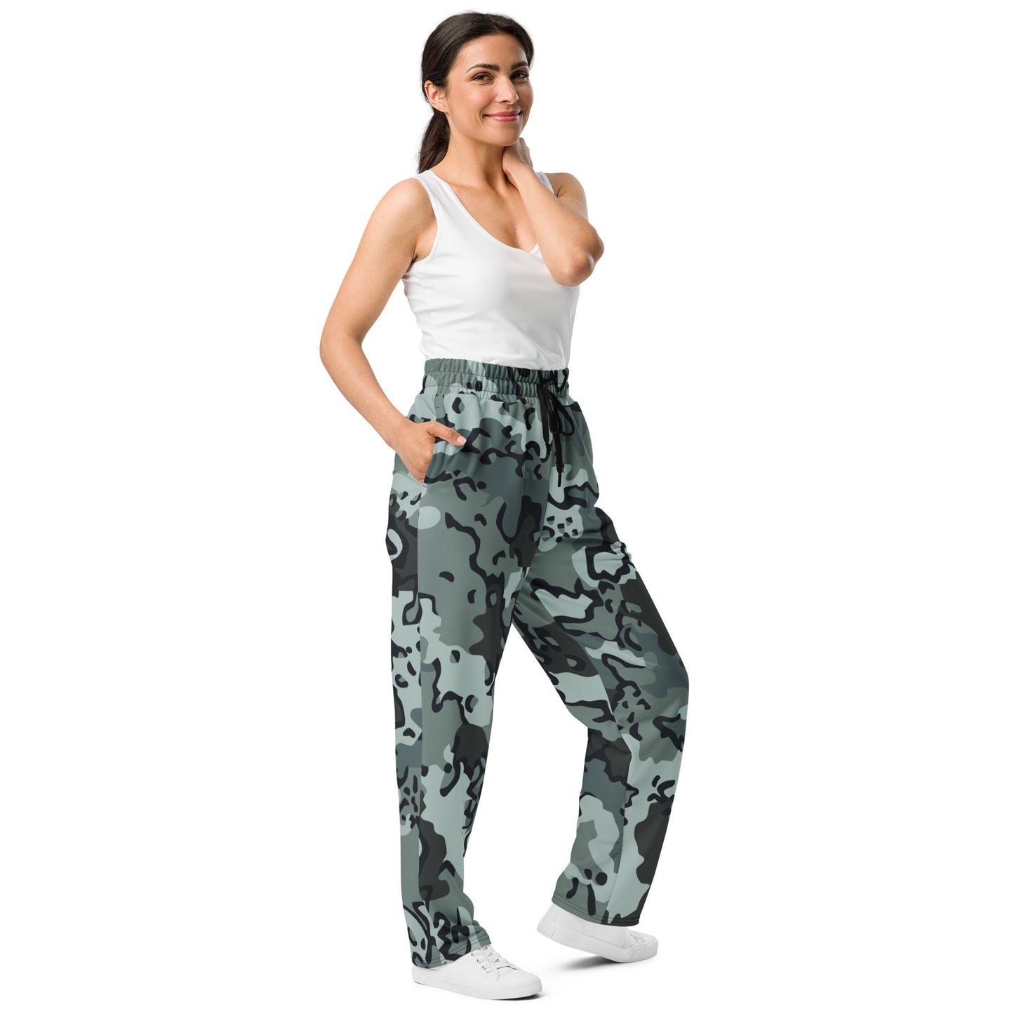 Alaska Chocolate Chip Urban CAMO Wide-leg joggers - Joggers