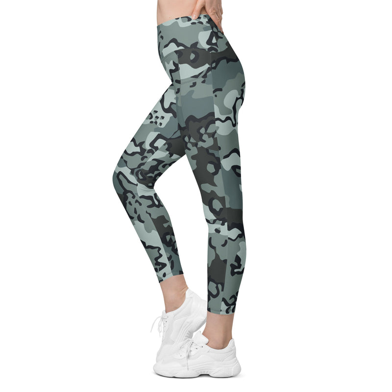 Alaska Chocolate Chip Urban CAMO Womens Leggings with Pockets - Women