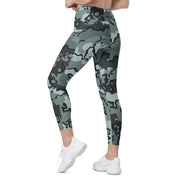 Alaska Chocolate Chip Urban CAMO Womens Leggings with Pockets - Women