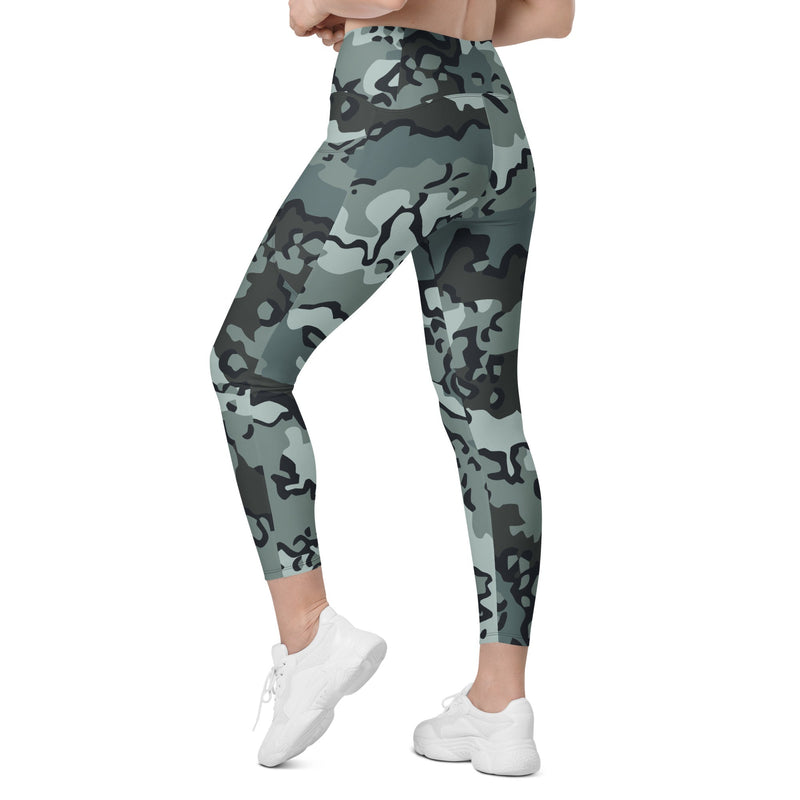 Alaska Chocolate Chip Urban CAMO Womens Leggings with Pockets - Women