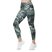 Alaska Chocolate Chip Urban CAMO Womens Leggings with Pockets - Women