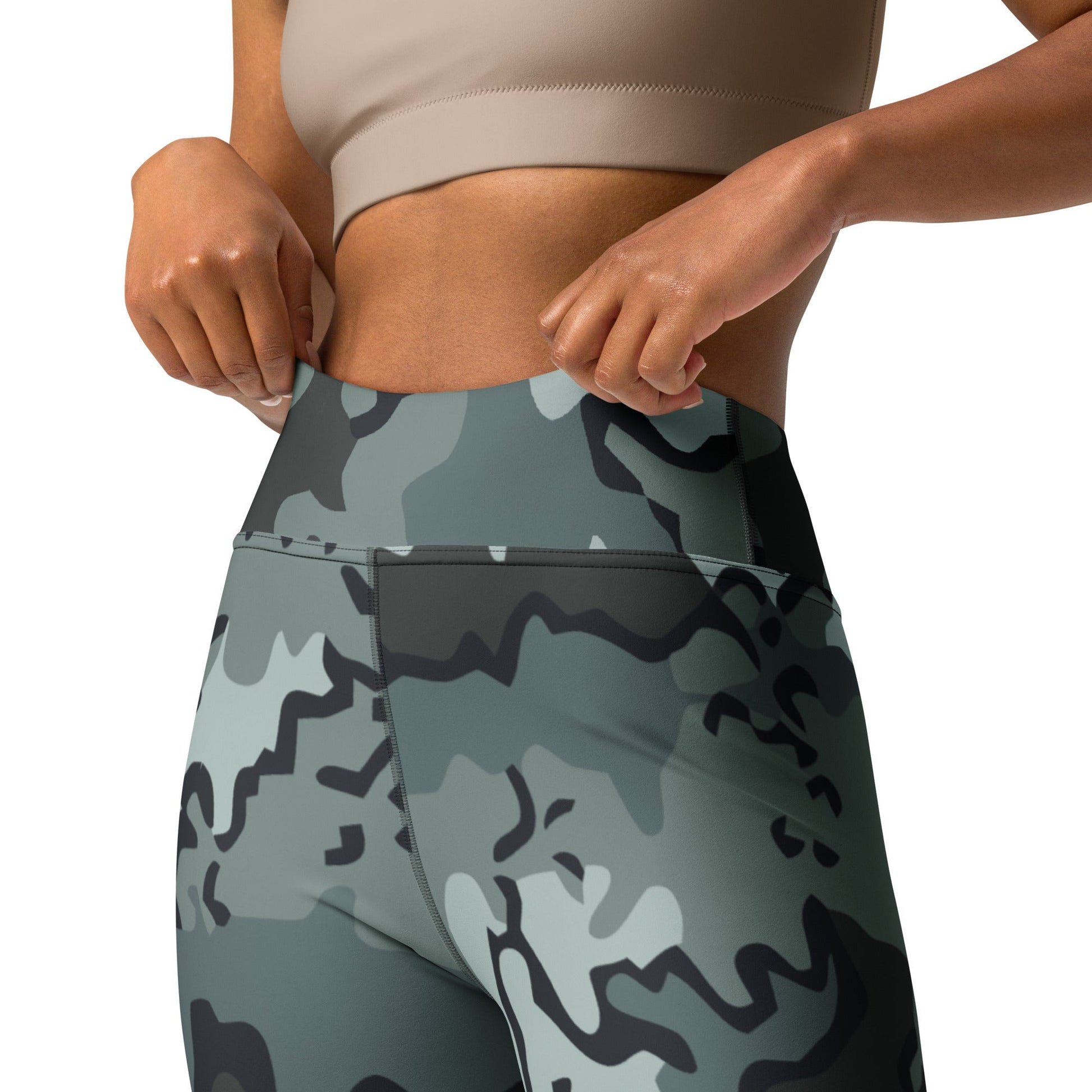 Alaska Chocolate Chip Urban CAMO Yoga Leggings - Womens