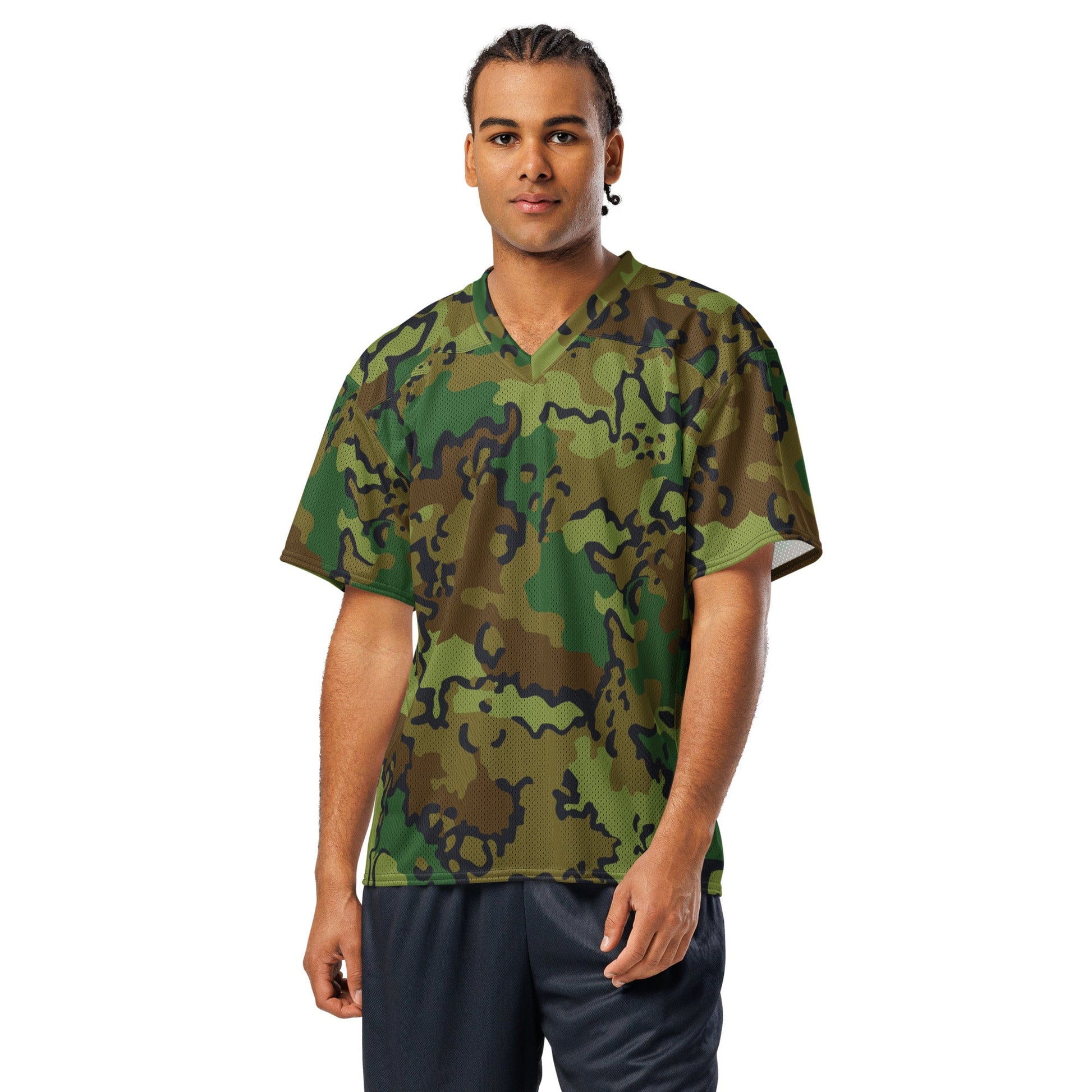 Alaska Chocolate Chip Woodland CAMO Unisex American Football Jersey
