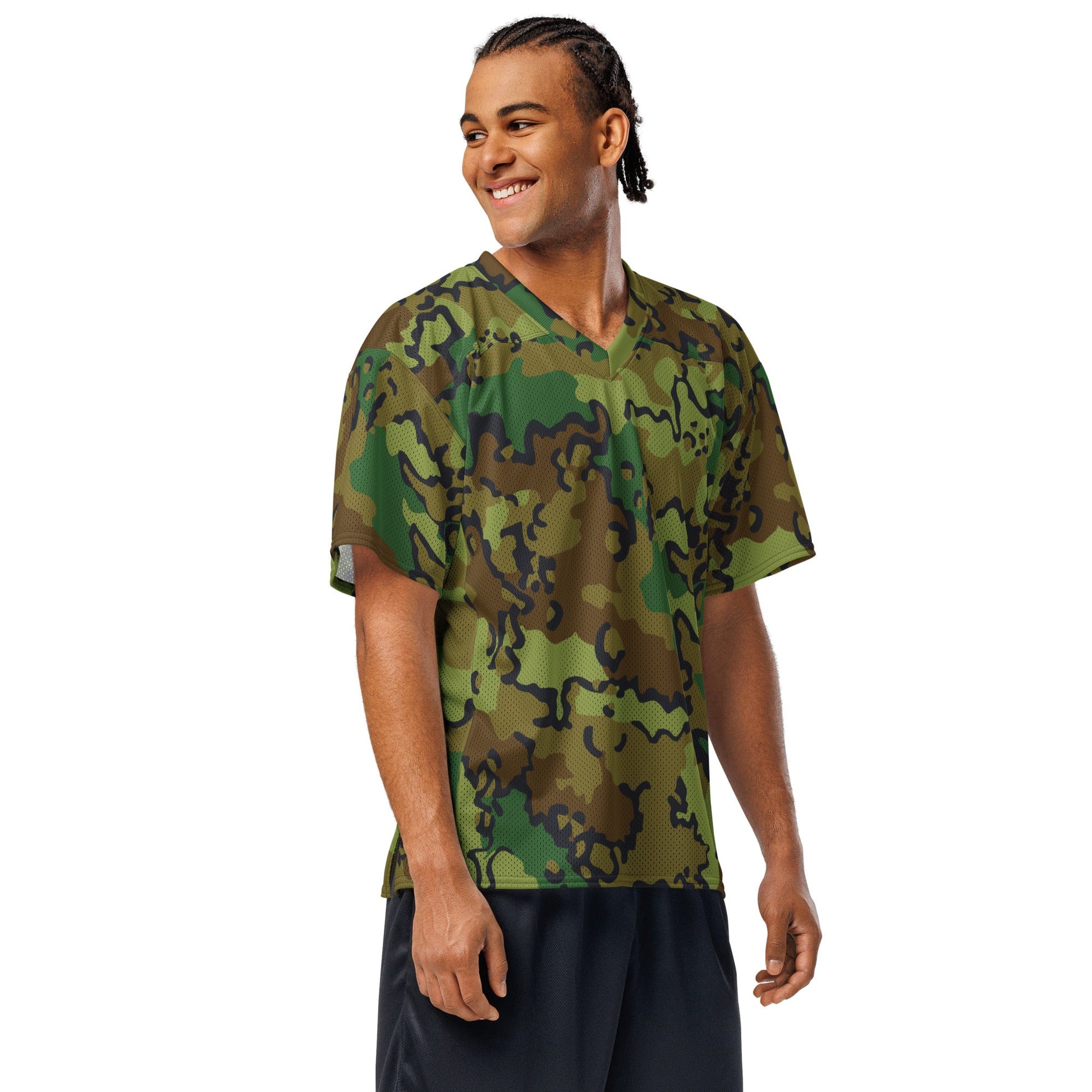 Alaska Chocolate Chip Woodland CAMO Unisex American Football Jersey