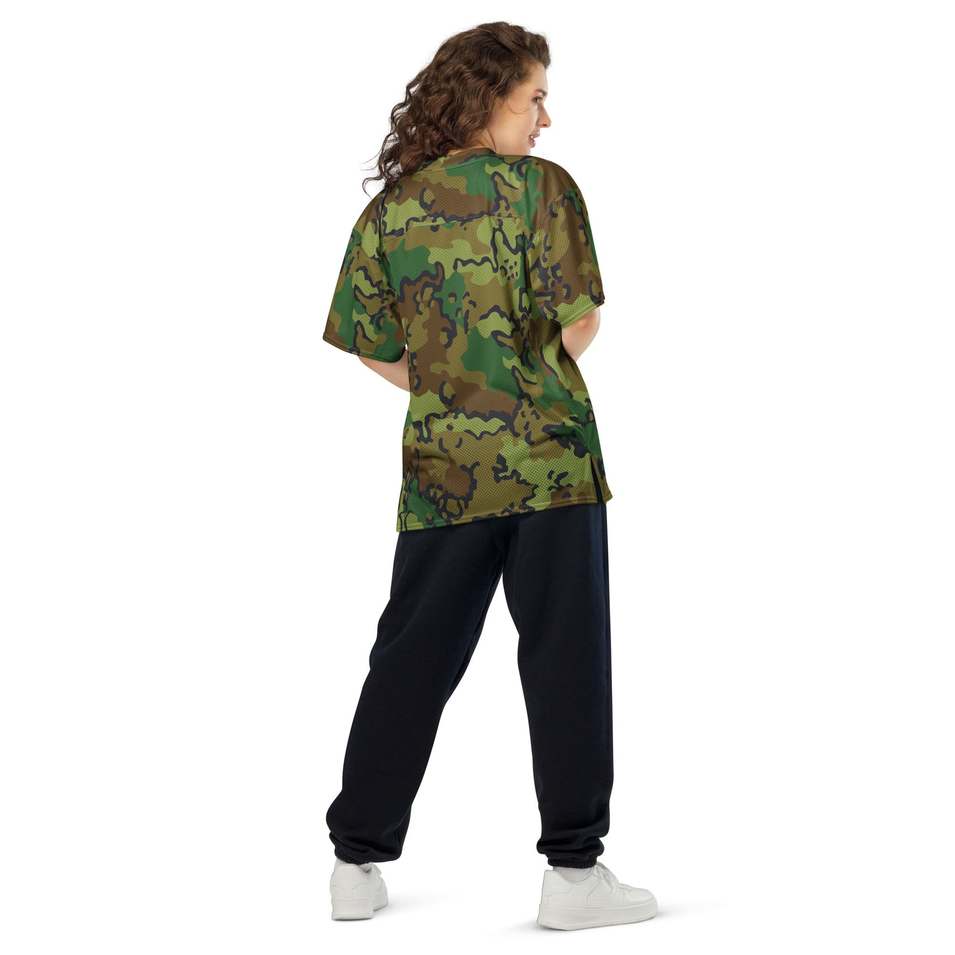 Alaska Chocolate Chip Woodland CAMO Unisex American Football Jersey