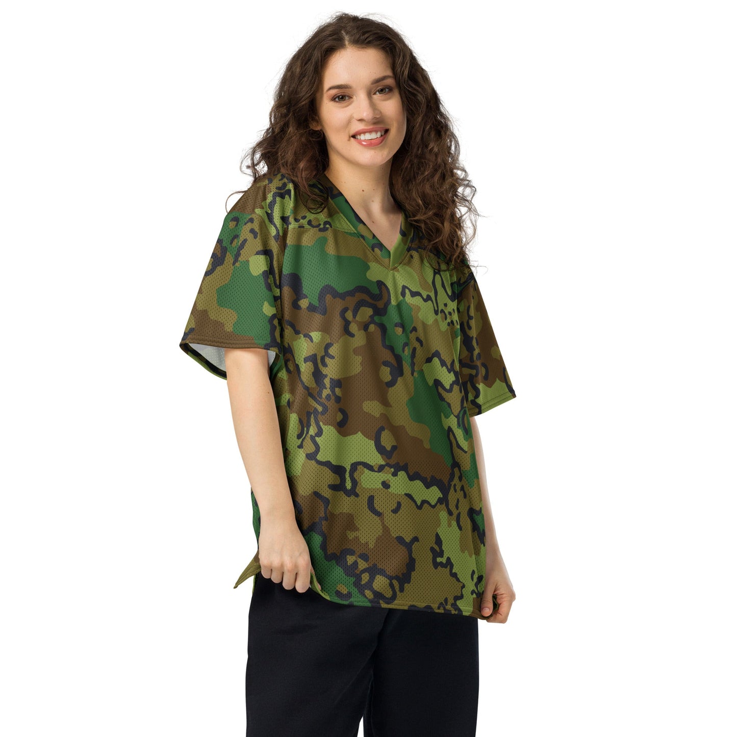 Alaska Chocolate Chip Woodland CAMO Unisex American Football Jersey