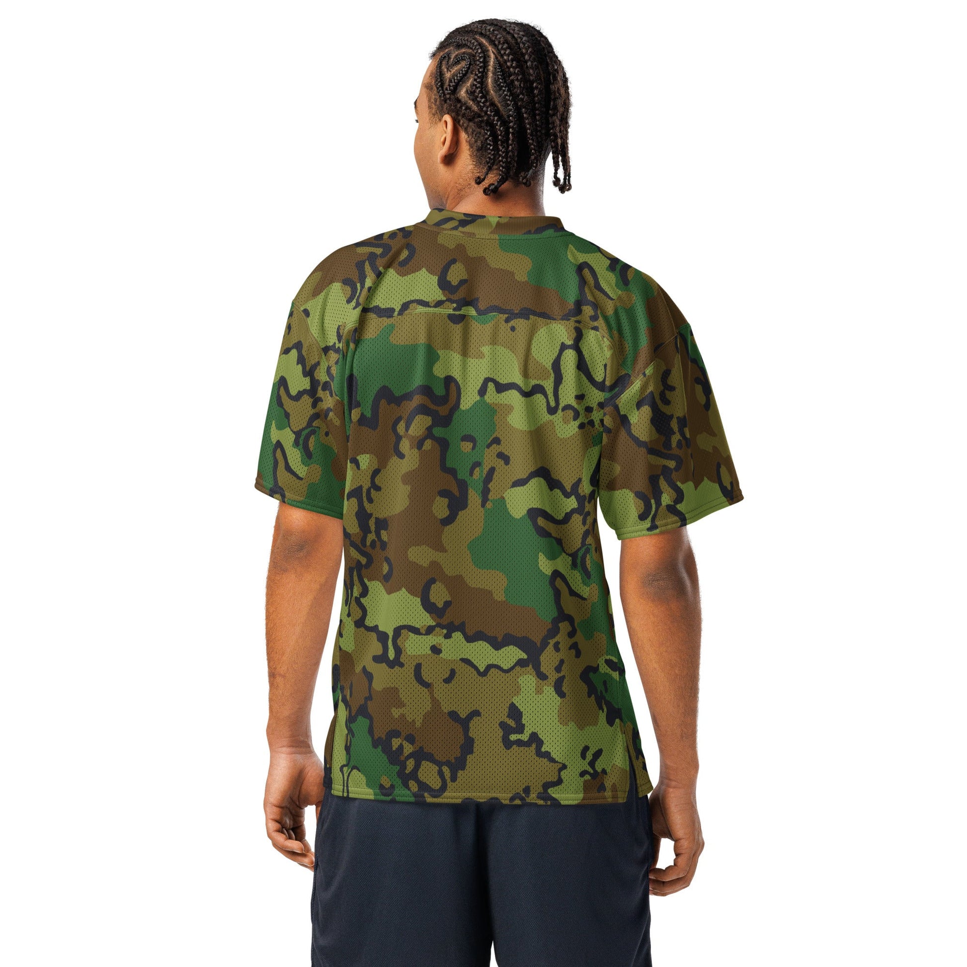 Alaska Chocolate Chip Woodland CAMO Unisex American Football Jersey