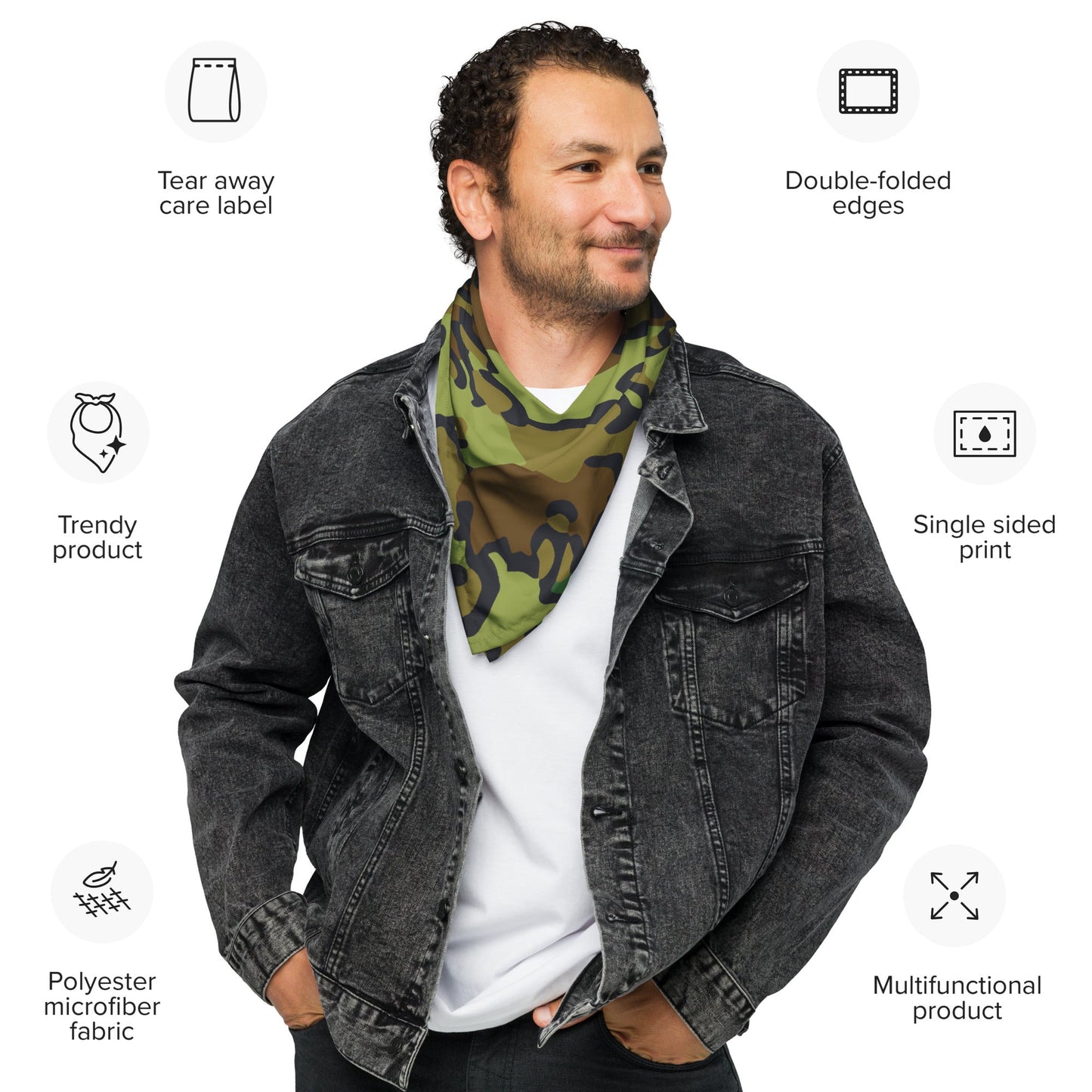 Alaska Chocolate Chip Woodland CAMO bandana - Bandanas