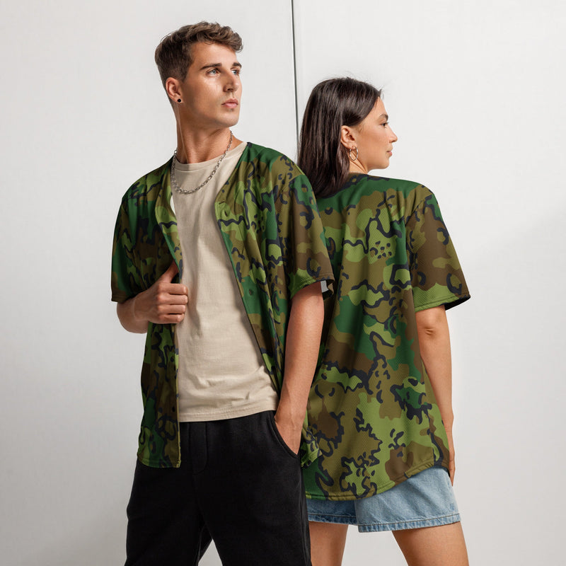 Alaska Chocolate Chip Woodland CAMO Unisex Baseball Jersey - 2XS