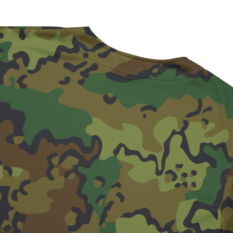 Alaska Chocolate Chip Woodland CAMO Unisex Baseball Jersey