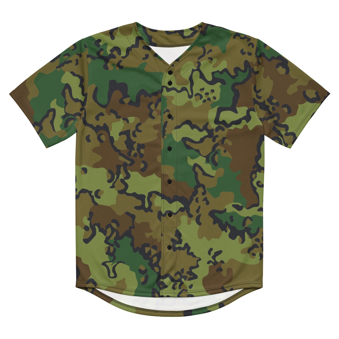 Alaska Chocolate Chip Woodland CAMO baseball jersey - Baseball Jerseys