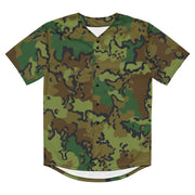 Alaska Chocolate Chip Woodland CAMO Unisex Baseball Jersey