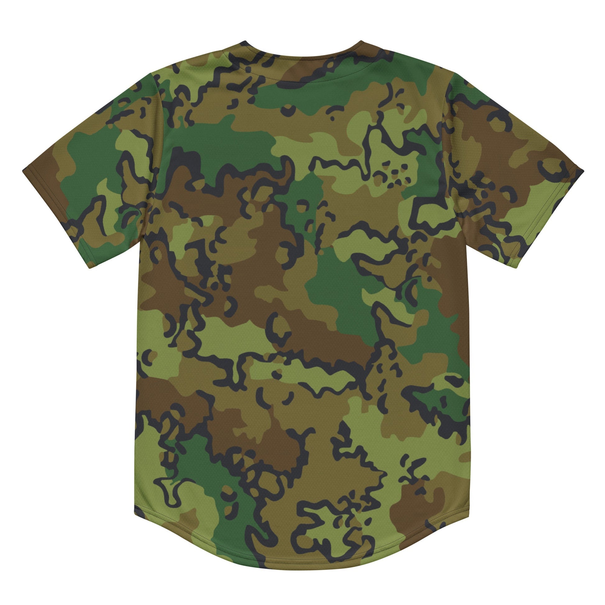 Alaska Chocolate Chip Woodland CAMO baseball jersey - Baseball Jerseys