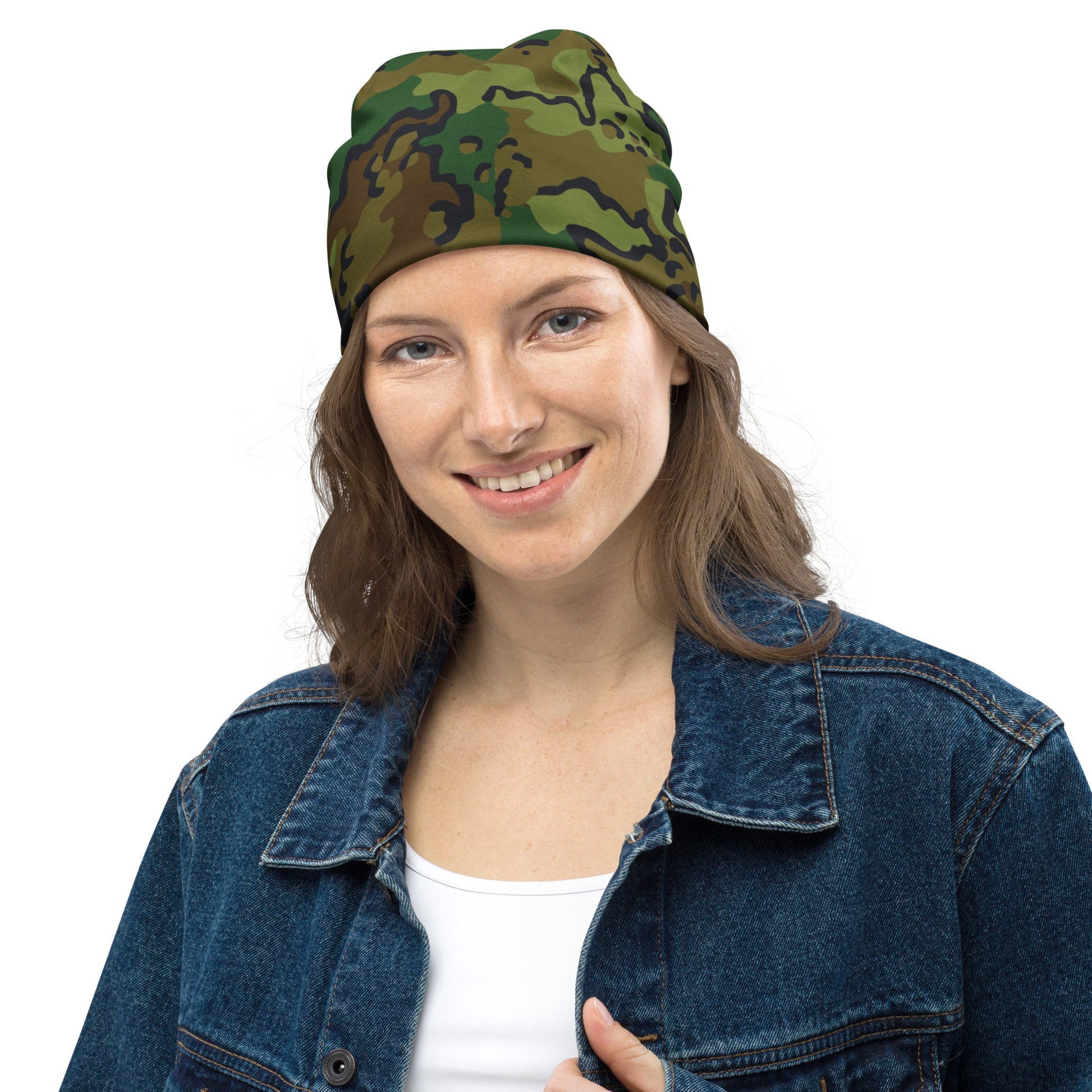 Alaska Chocolate Chip Woodland CAMO Beanie - Beanies