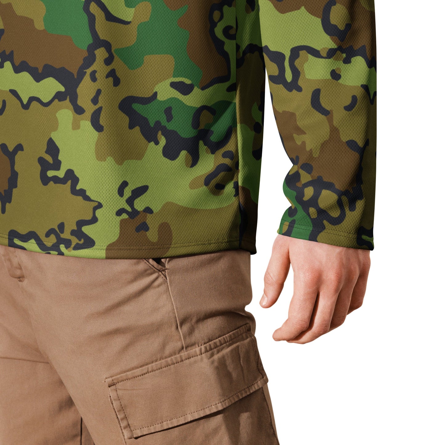 Alaska Chocolate Chip Woodland CAMO Unisex Hockey Fan Jersey