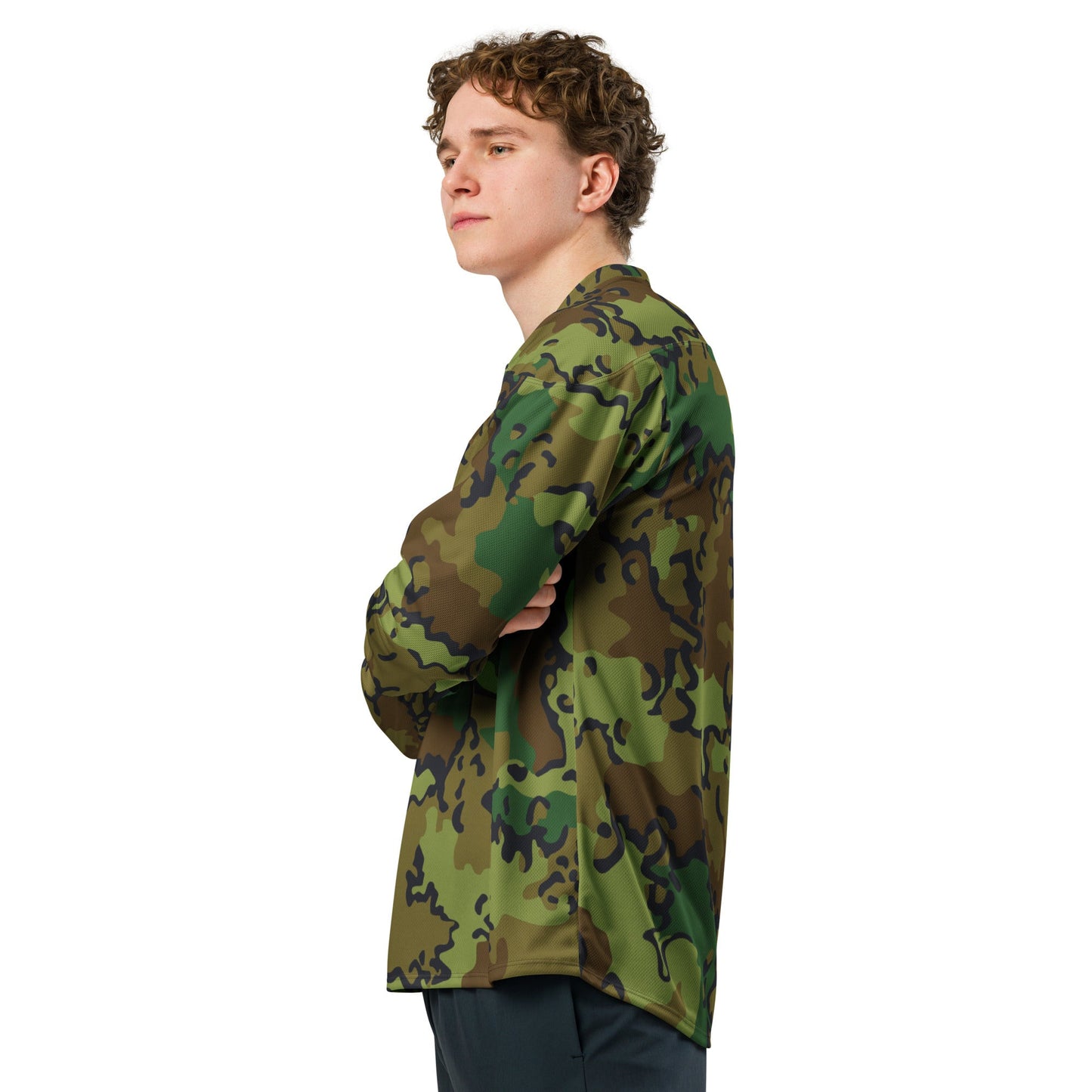 Alaska Chocolate Chip Woodland CAMO Unisex Hockey Fan Jersey - 2XS