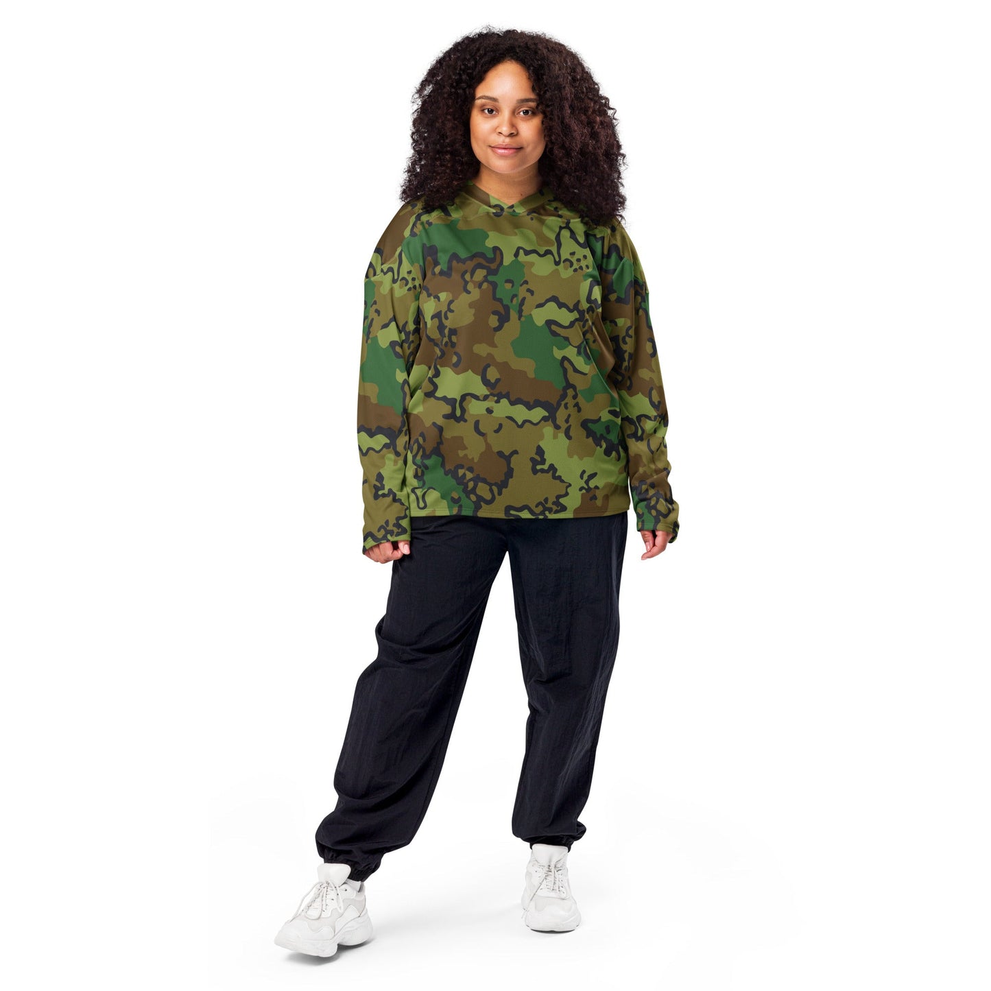 Alaska Chocolate Chip Woodland CAMO Unisex Hockey Fan Jersey