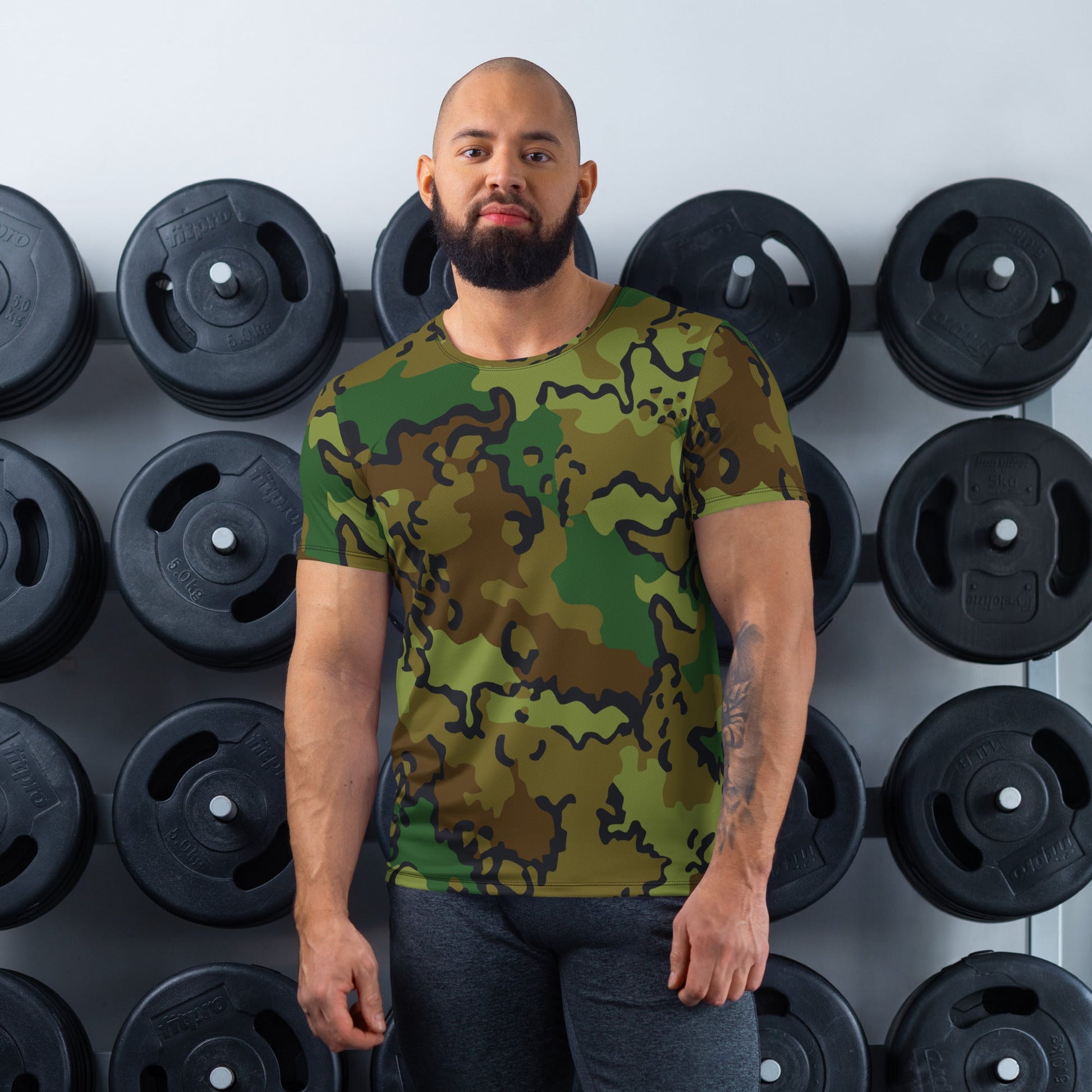 Alaska Chocolate Chip Woodland CAMO Mens Athletic T-Shirt - XS
