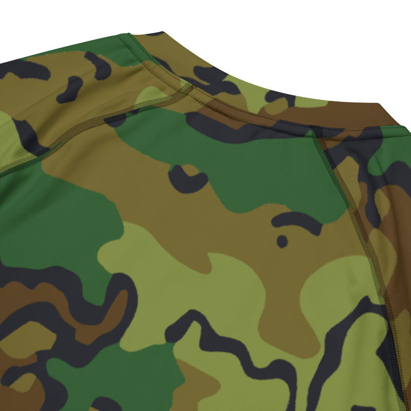 Alaska Chocolate Chip Woodland CAMO Mens Short-Sleeve Rash Guard - SS