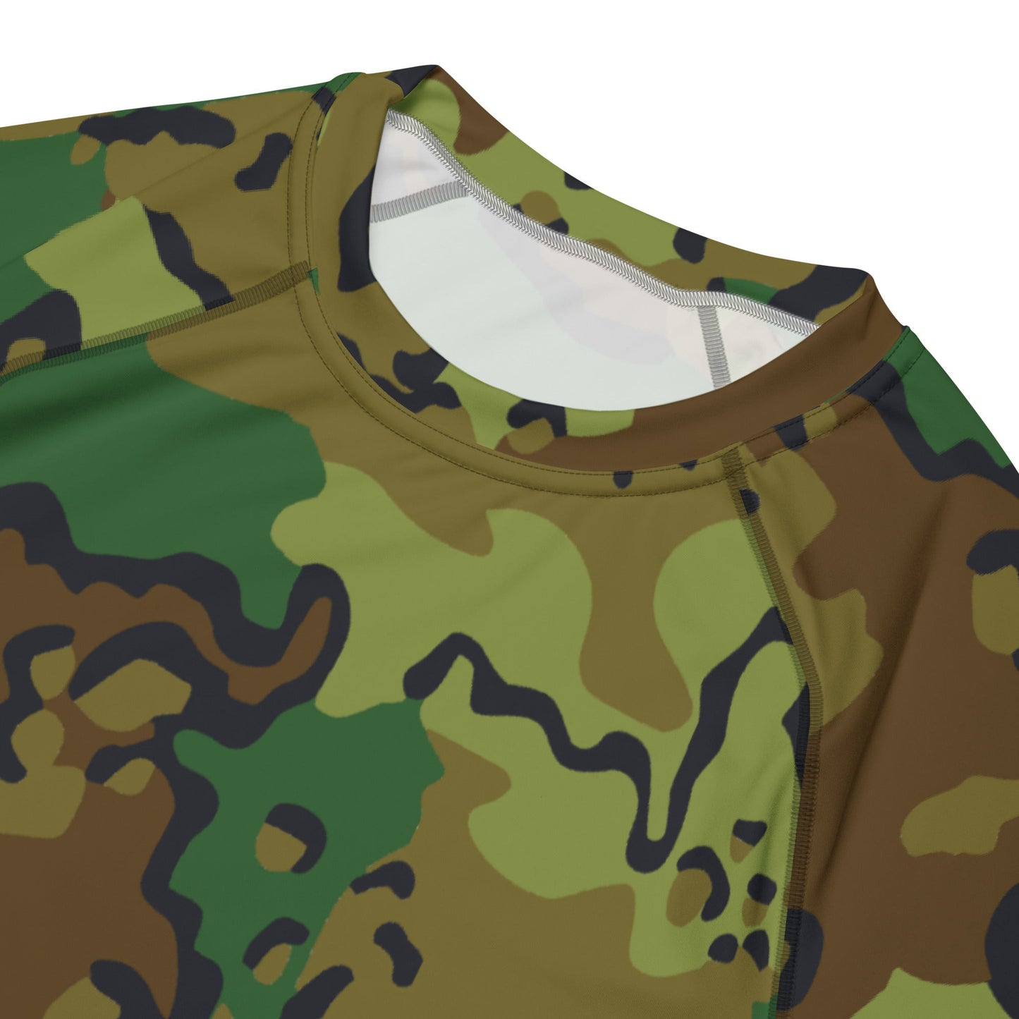 Alaska Chocolate Chip Woodland CAMO Mens Short-Sleeve Rash Guard - Short-sleeve Guards