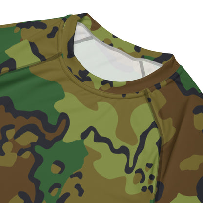 Alaska Chocolate Chip Woodland CAMO Mens Short-Sleeve Rash Guard - Short-sleeve Guards