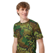 Alaska Chocolate Chip Woodland CAMO Mens Short-Sleeve Rash Guard - SS