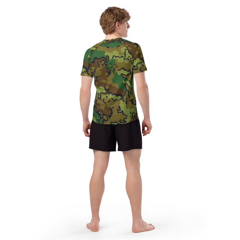 Alaska Chocolate Chip Woodland CAMO Mens Short-Sleeve Rash Guard - SS