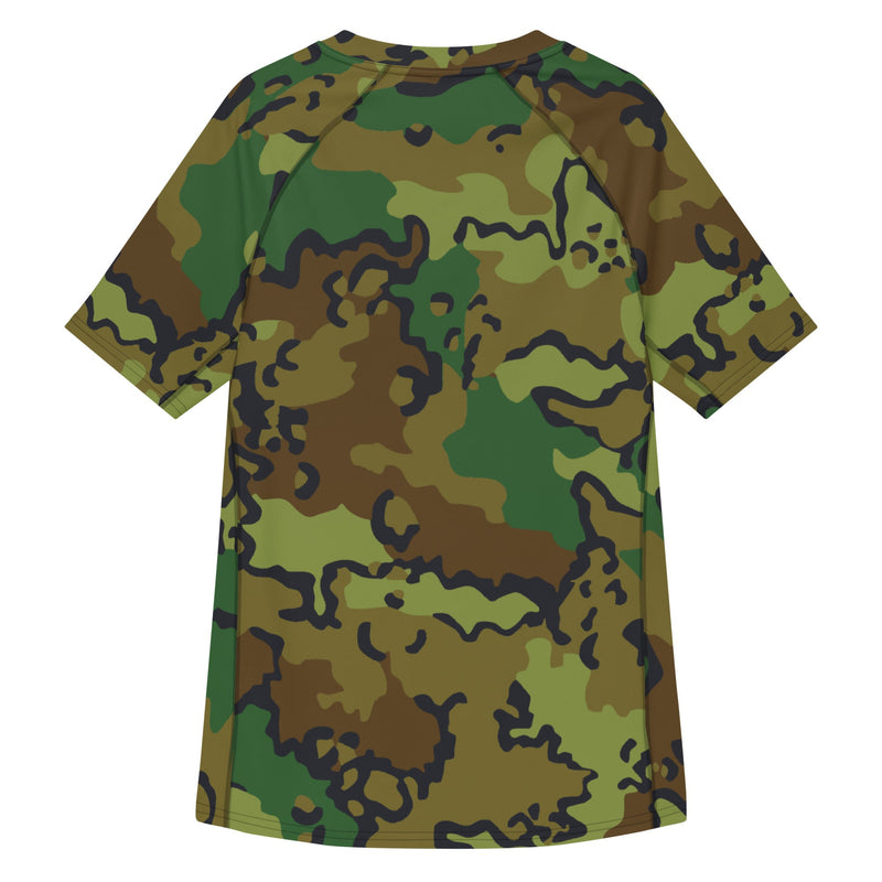 Alaska Chocolate Chip Woodland CAMO Mens Short-Sleeve Rash Guard - SS