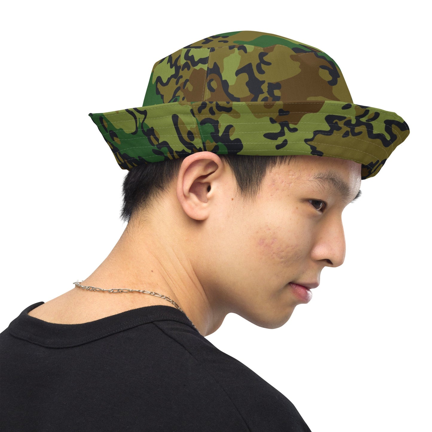 Alaska Chocolate Chip Woodland CAMO Reversible Bucket Hat