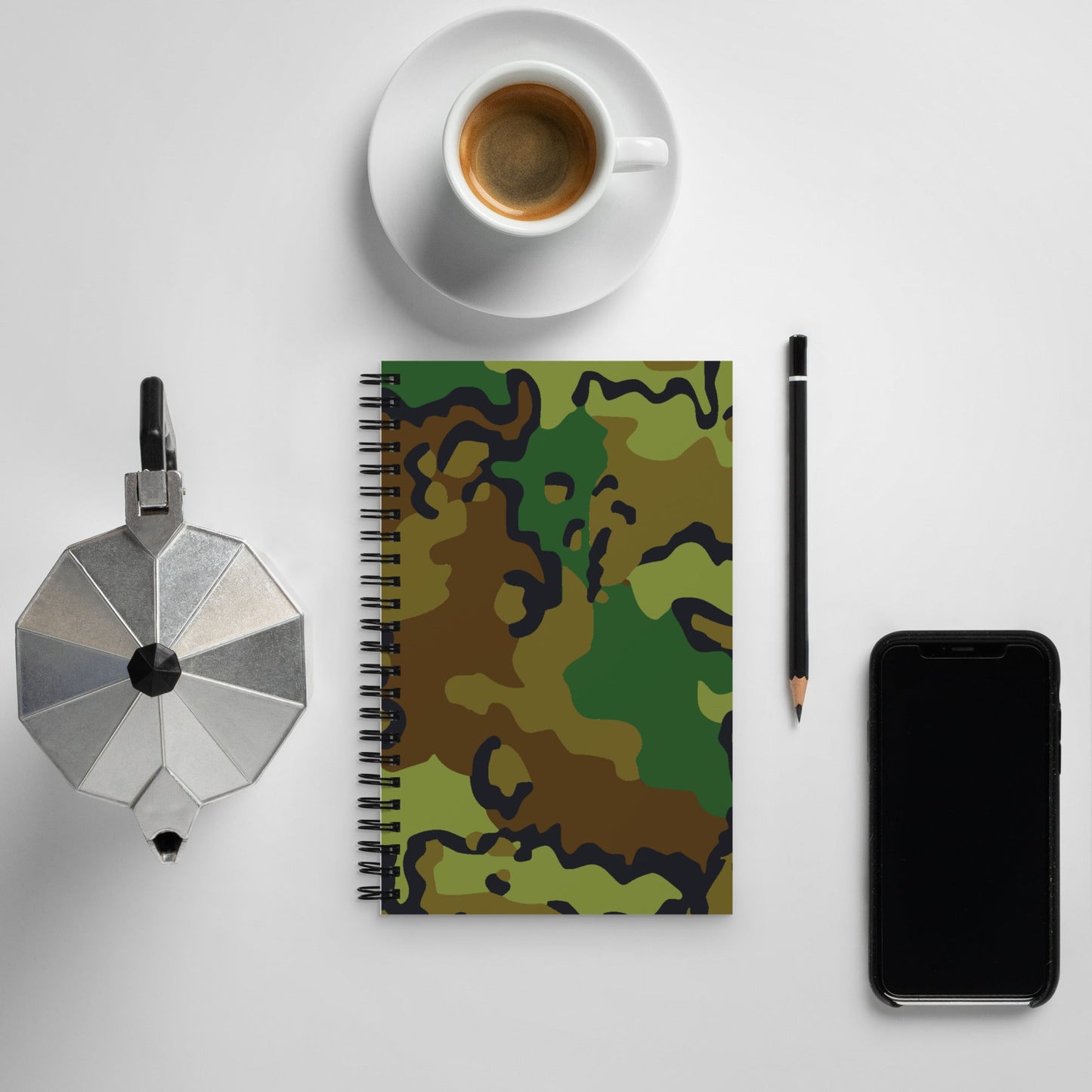 Alaska Chocolate Chip Woodland CAMO Spiral notebook - Notebooks