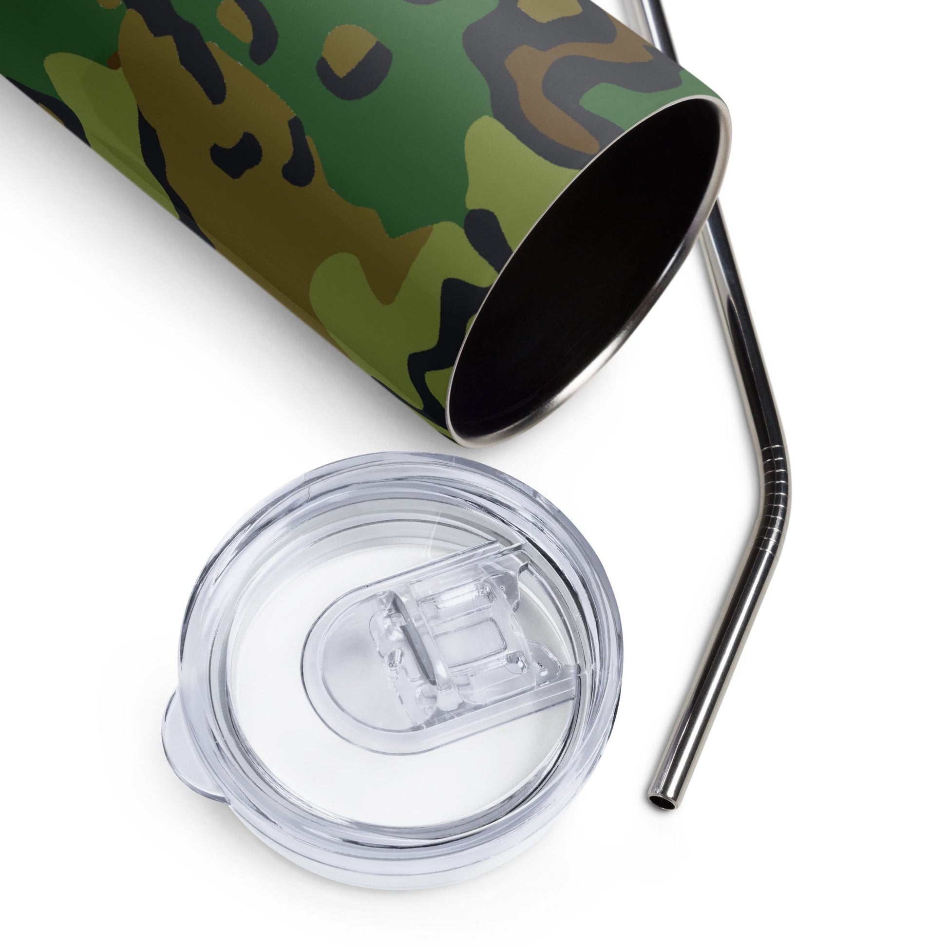 Alaska Chocolate Chip Woodland CAMO Stainless steel tumbler - Steel Tumbler