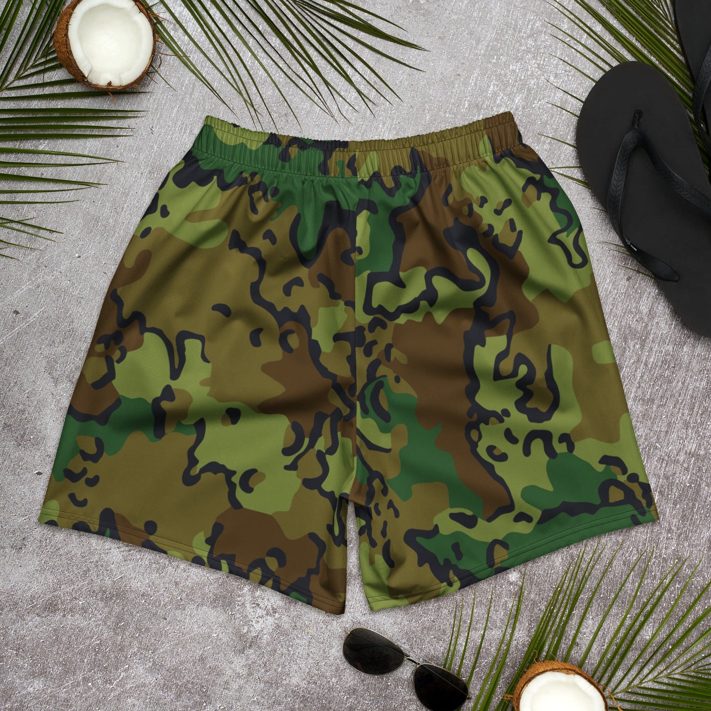 Alaska Chocolate Chip Woodland CAMO Unisex Athletic Long Shorts