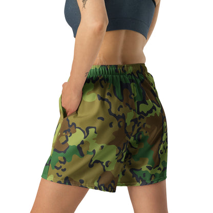 Alaska Chocolate Chip Woodland CAMO Unisex Athletic Long Shorts