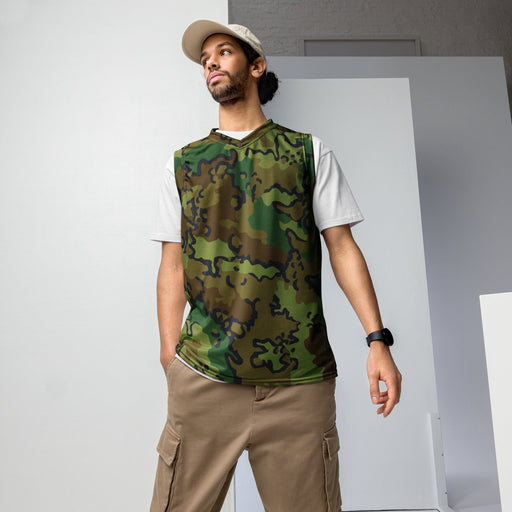 Alaska Chocolate Chip Woodland CAMO Unisex Basketball Jersey - 2XS