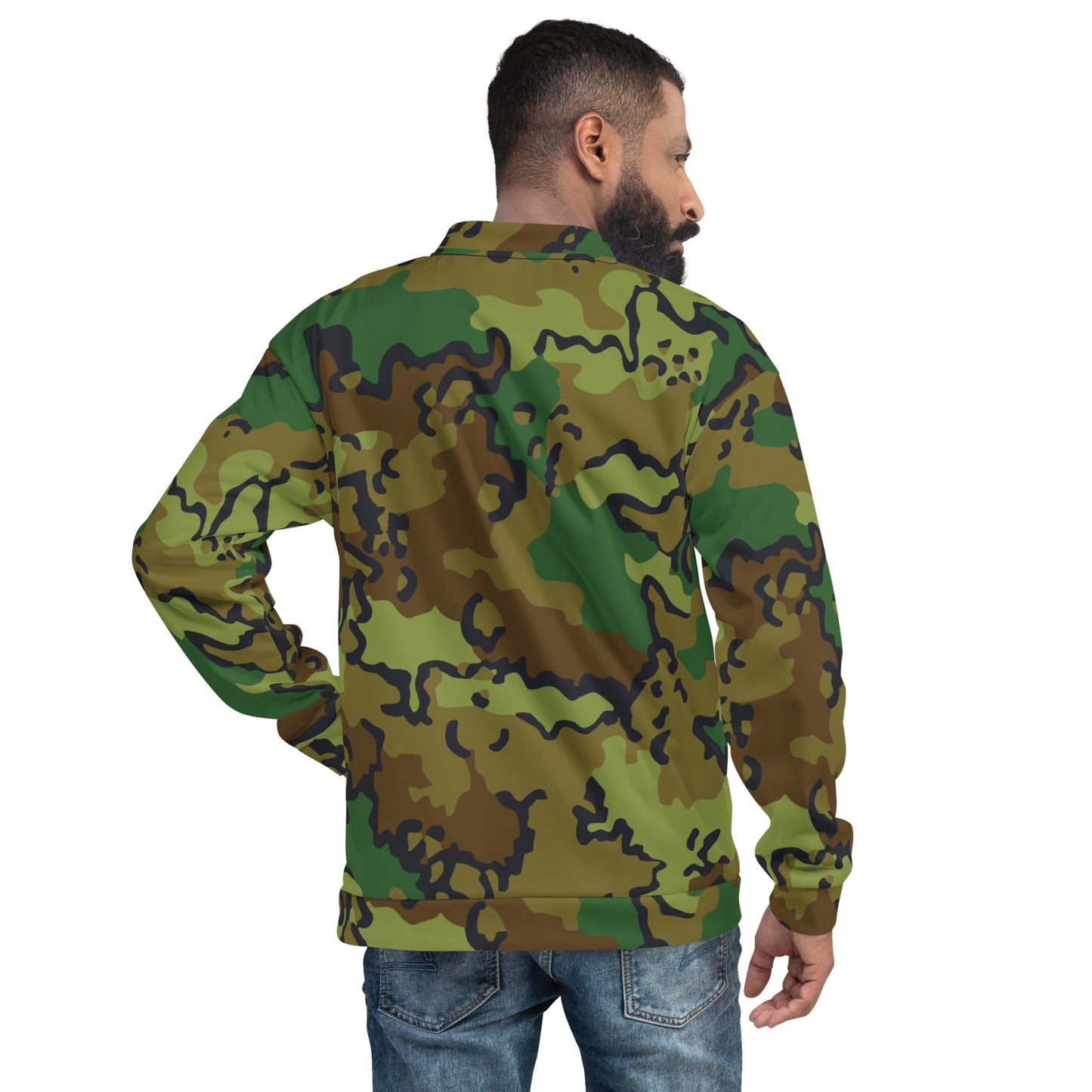 Alaska Chocolate Chip Woodland CAMO Unisex Bomber Jacket