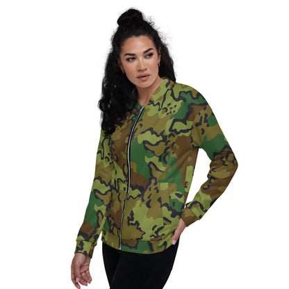 Alaska Chocolate Chip Woodland CAMO Unisex Bomber Jacket