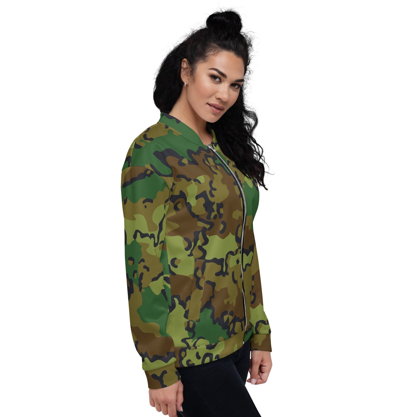 Alaska Chocolate Chip Woodland CAMO Unisex Bomber Jacket