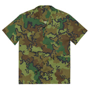 Alaska Chocolate Chip Woodland CAMO Unisex Short-Sleeve Button Shirt - 2XS - Button-Up