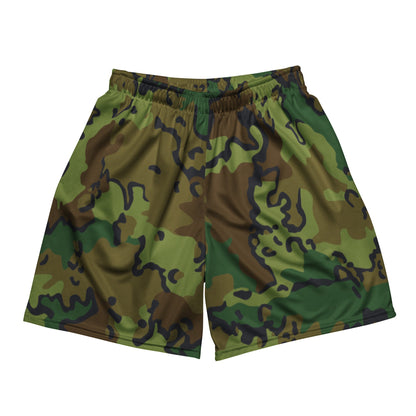 Alaska Chocolate Chip Woodland CAMO Unisex mesh shorts - 2XS - Mesh Shorts